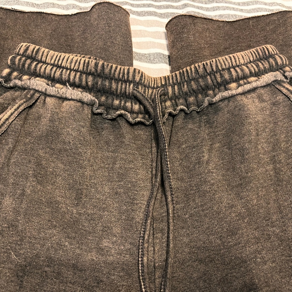 Zenana Outfitters Charcoal Wide Leg Pants